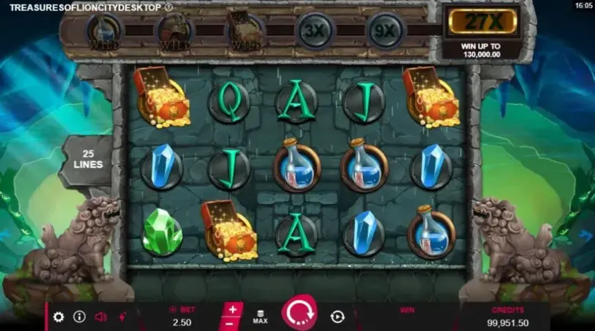 Treasures of Lion City slot screenshot 