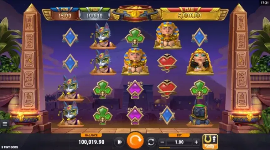 3 Tiny Gods slot screenshot 