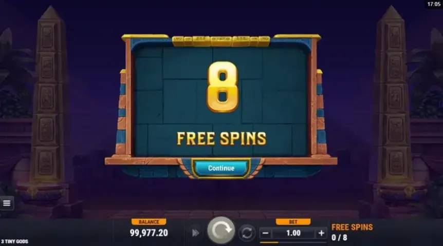 3 Tiny Gods slot screenshot 3