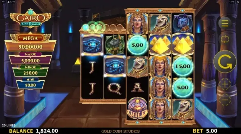 Cairo Link and Win slot screenshot 