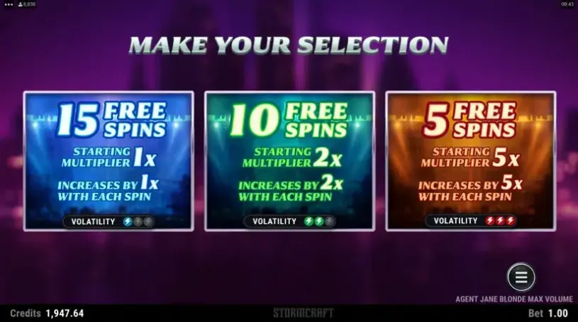 Agent Jane Blonde Max Volume slot screenshot 5