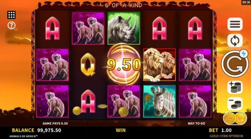 Animals of Africa slot screenshot 3