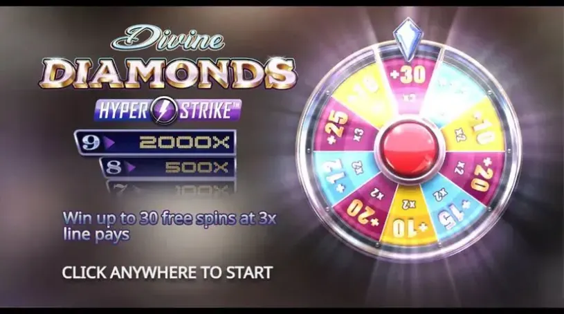 Divine Diamonds slot screenshot 