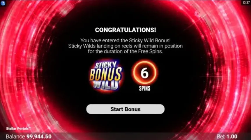 Stellar Portals slot screenshot 3