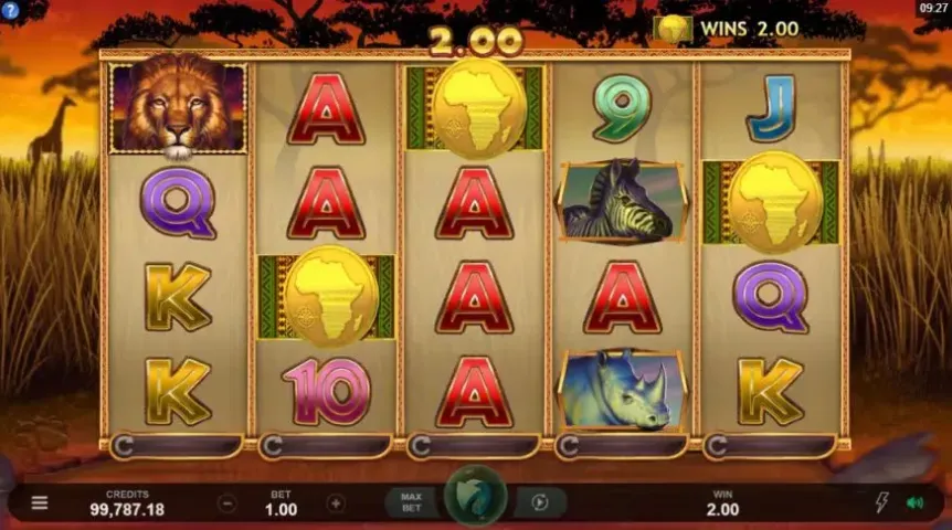 African Quest slot screenshot 2