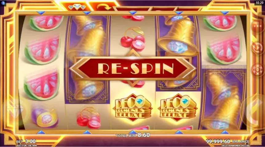 Deco Diamonds Deluxe slot screenshot 3