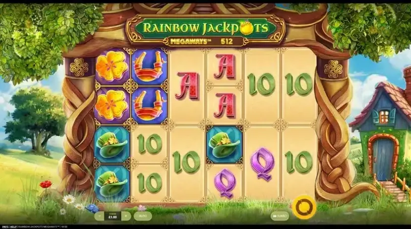 Rainbow Jackpots Megaways slot screenshot 