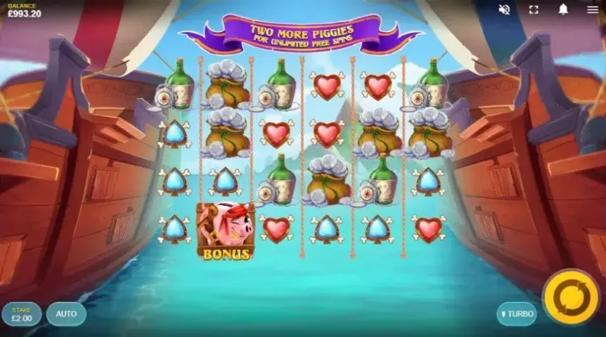 Piggy Pirates slot screenshot 