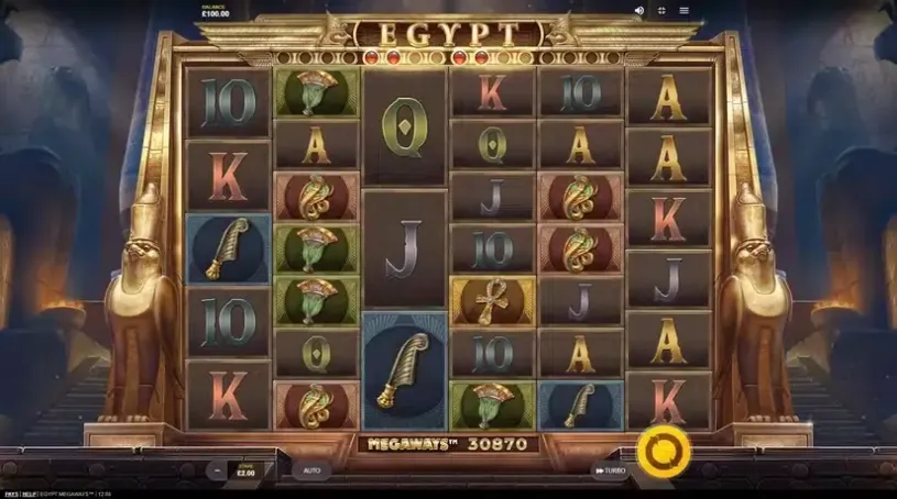 Egypt Megaways slot screenshot 