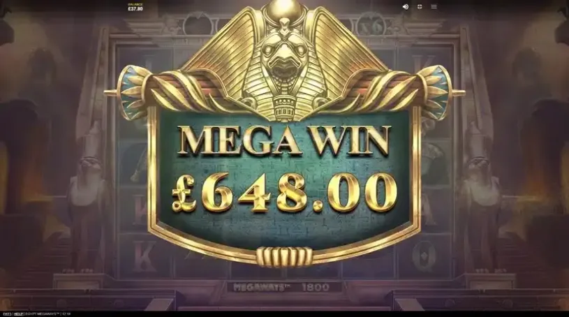 Egypt Megaways slot screenshot 