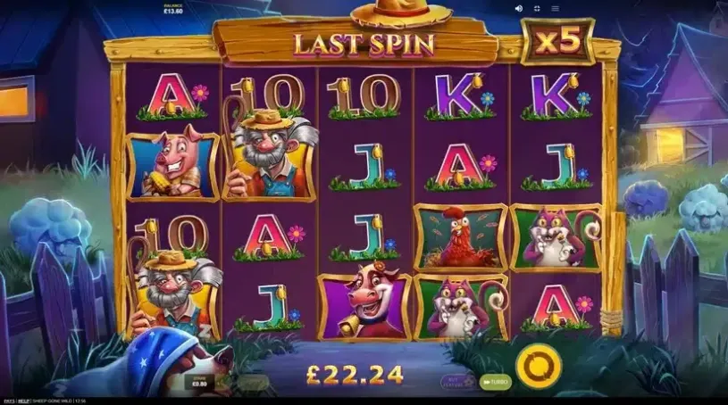 Sheep Gone Wild slot screenshot 