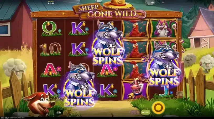 Sheep Gone Wild slot screenshot 4