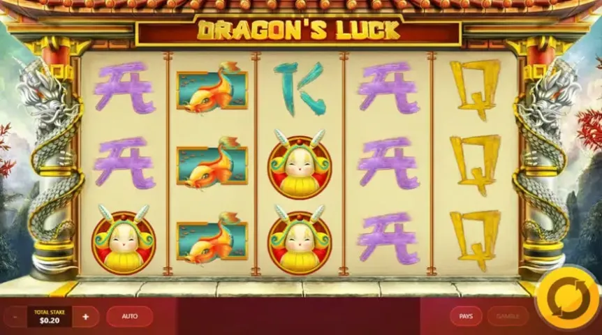 Dragon’s Luck slot screenshot 