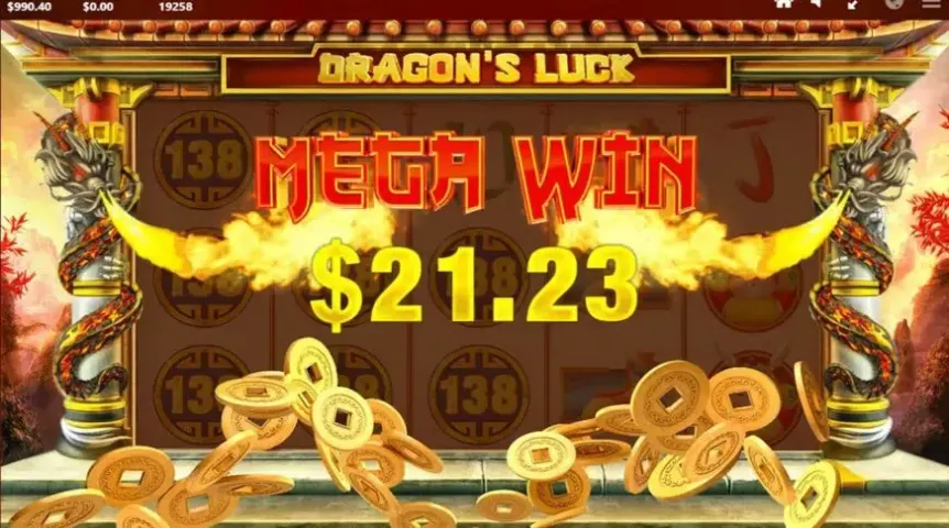 Dragon’s Luck slot screenshot 
