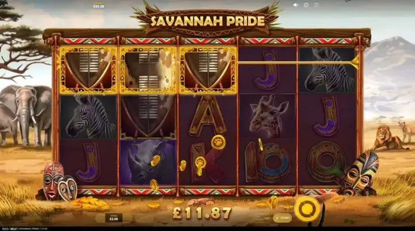 Savannah Pride slot screenshot 2