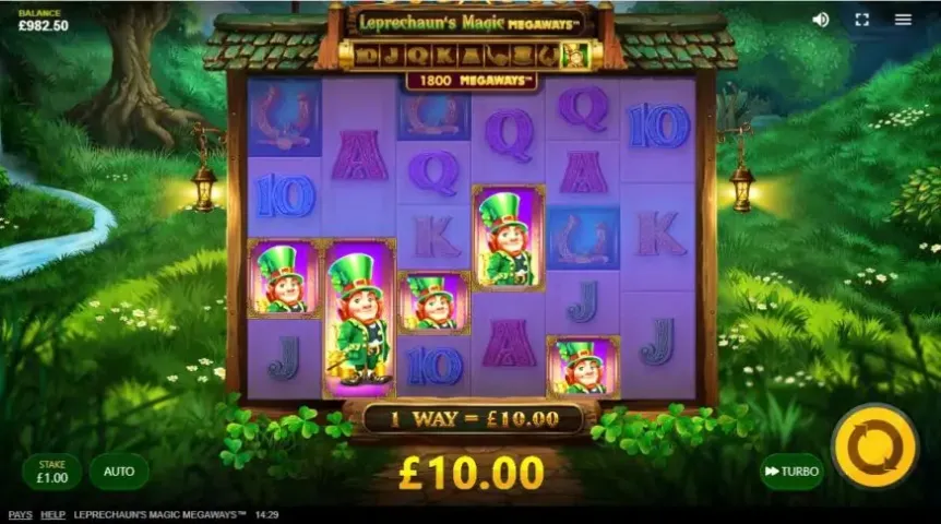 Leprechaun’s Magic Megaways slot screenshot 