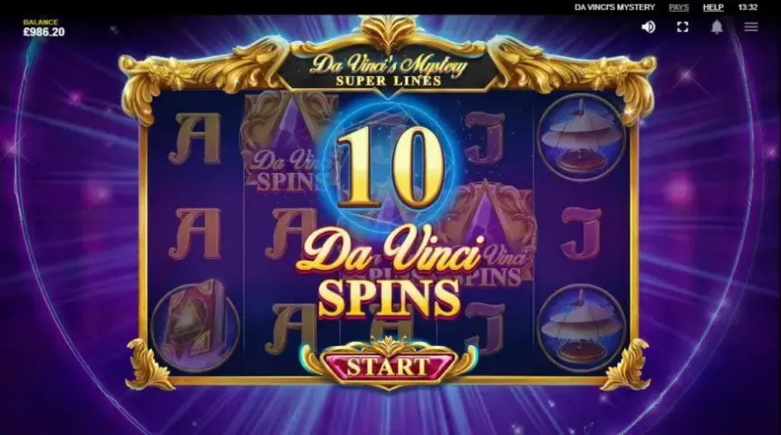 Da Vinci’s Mystery slot screenshot 4