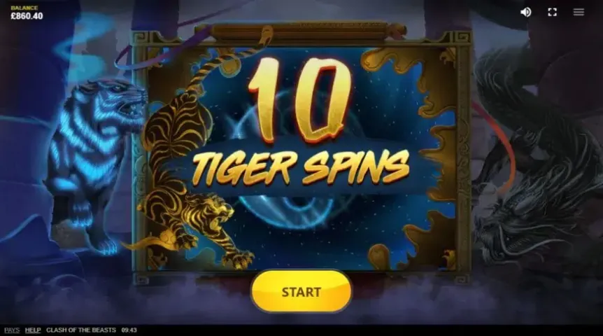 Clash Of The Beasts slot screenshot 2