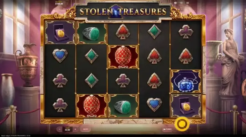 Stolen Treasures slot screenshot 1