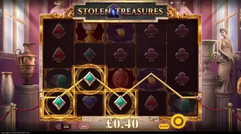 Stolen Treasures slot screenshot 2
