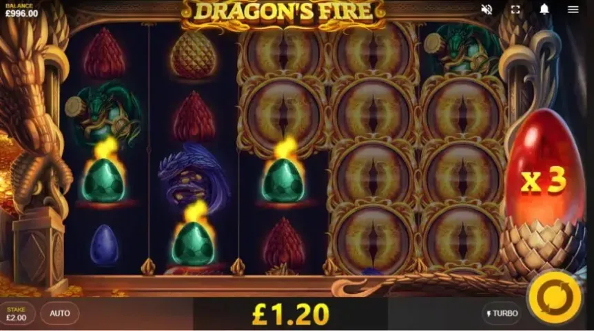 Dragon’s Fire slot screenshot 2
