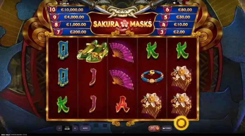 Sakura Masks slot screenshot 