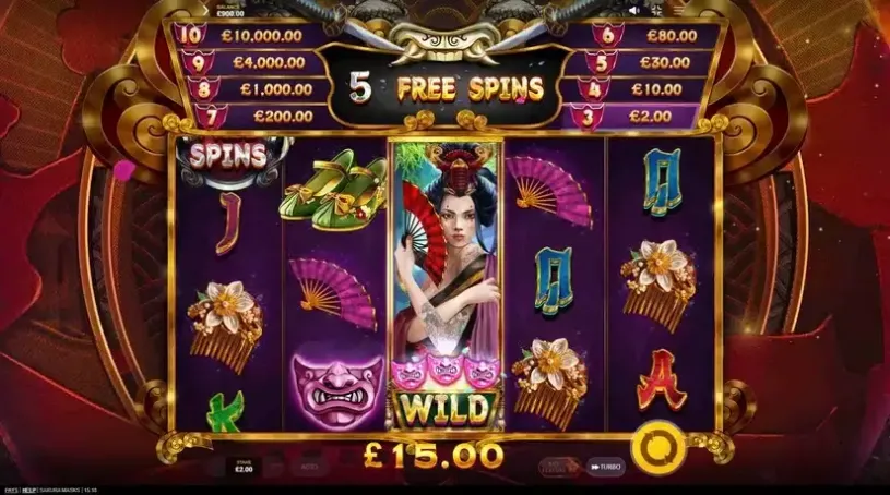 Sakura Masks slot screenshot 4