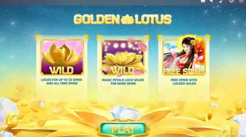 Golden Lotus slot screenshot 