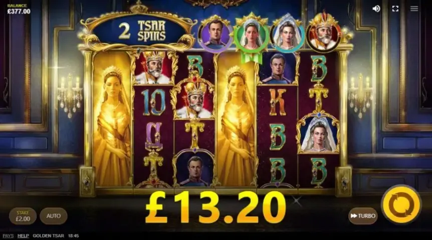 Golden Tsar slot screenshot 