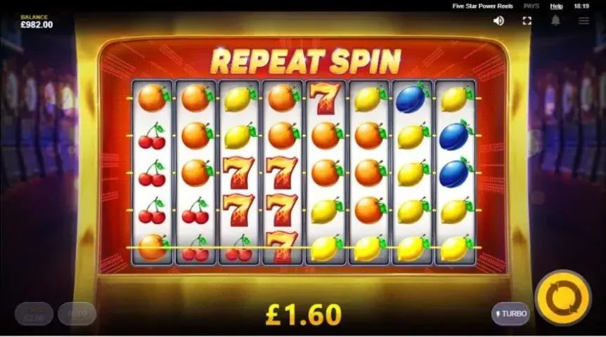 Five Star Power Reels slot screenshot 3