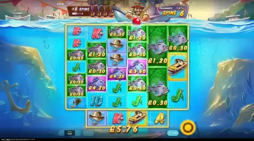 Bass Boss Megaways slot screenshot 