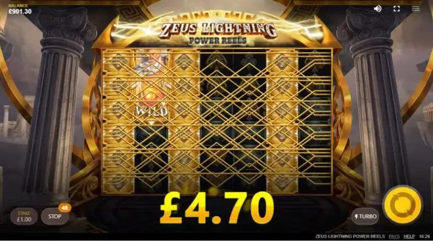 Zeus Lightning Power Reels slot screenshot 2