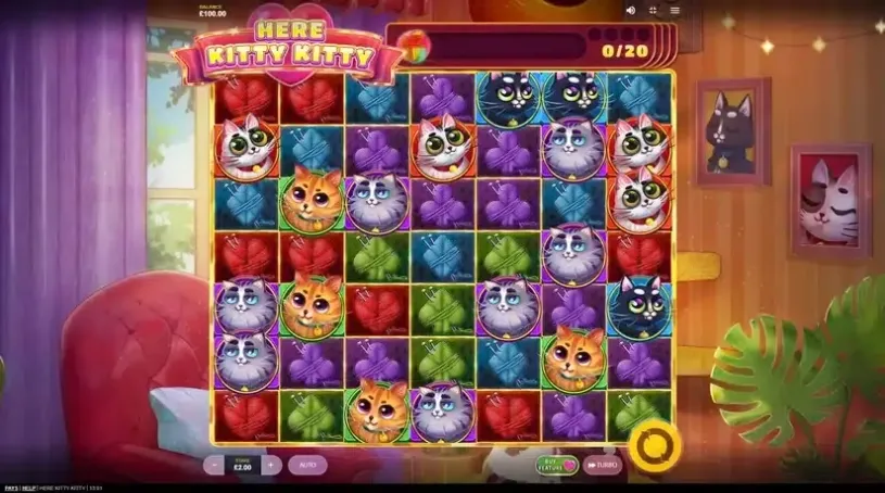 Here Kitty Kitty slot screenshot 