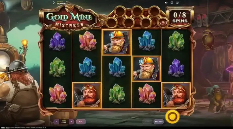 Gold Mine Mistress slot screenshot 