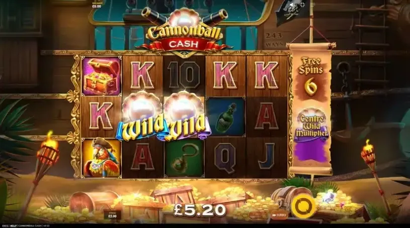 Cannonball Cash slot screenshot 4