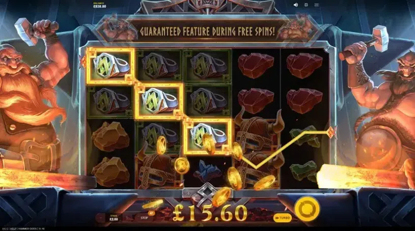Hammer Gods slot screenshot 