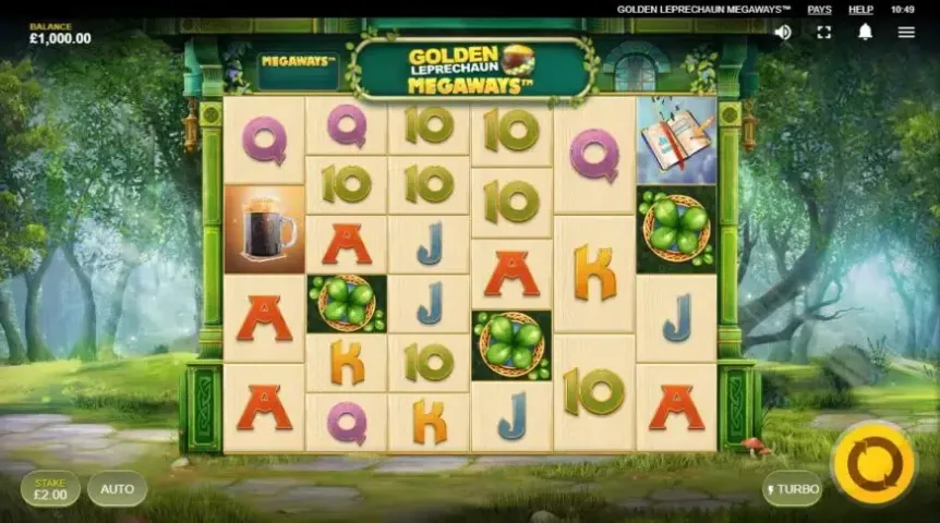 Golden Leprechaun Megaways slot screenshot 