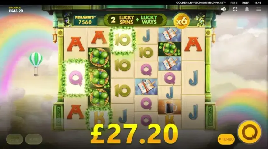 Golden Leprechaun Megaways slot screenshot 