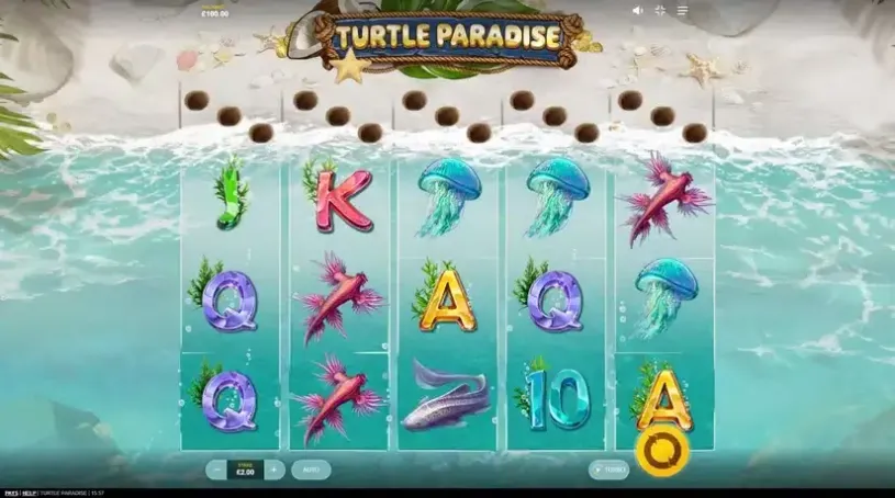 Turtle Paradise slot screenshot 