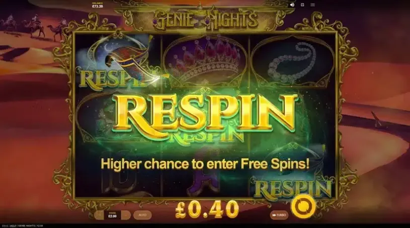 Genie Nights slot screenshot 3