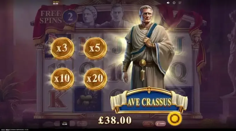 Roman Emperors slot screenshot 