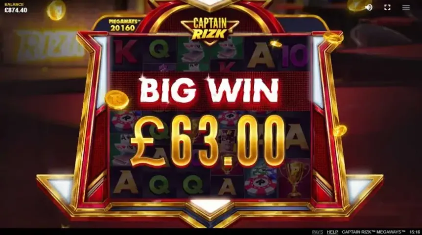 Captain Rizk Megaways slot screenshot 