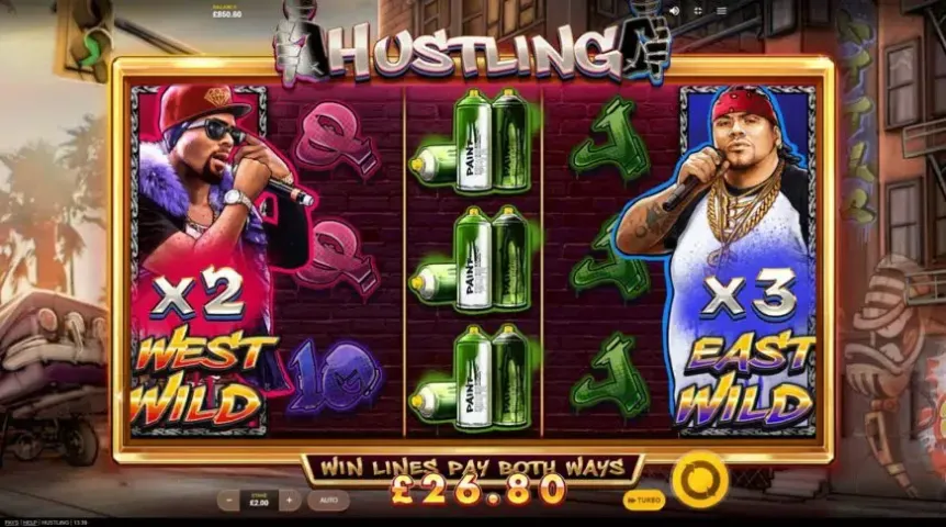 Hustling slot screenshot 