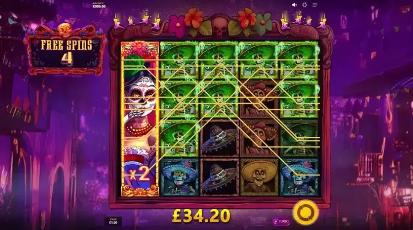 Los Muertos Locos slot screenshot 
