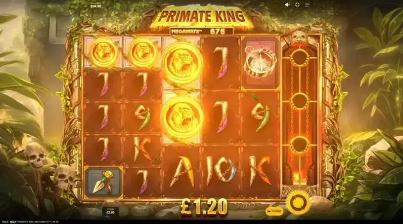 Primate King Megaways slot screenshot 2