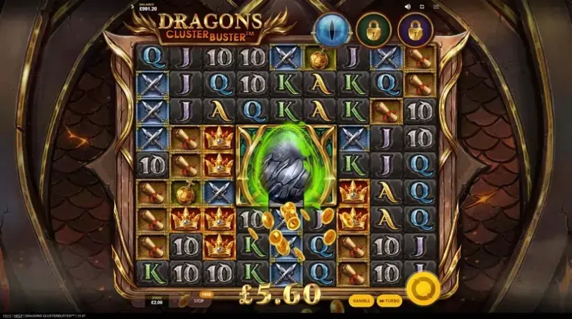 Dragons Clusterbuster slot screenshot 