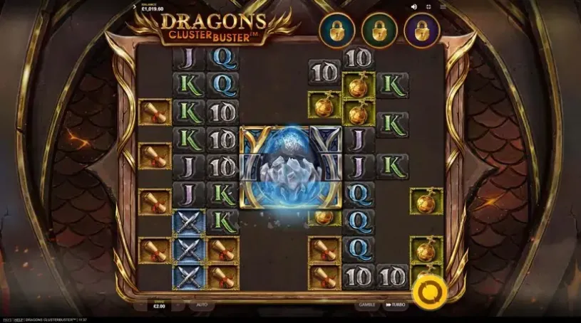 Dragons Clusterbuster slot screenshot 2