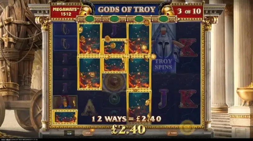 Gods of Troy Megaways slot screenshot 3