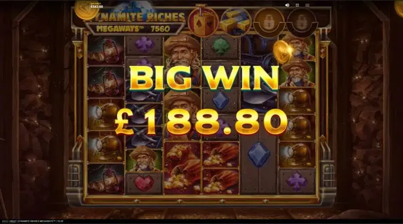 Dynamite Riches Megaways slot screenshot 