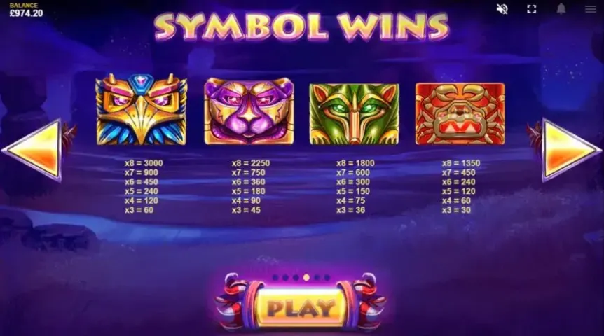 Totem Lightning Power Reels slot screenshot 2